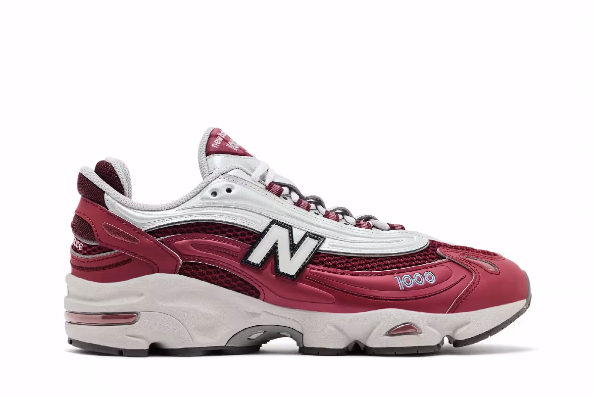 New Balance 1000 Monarch Burgundy, view 2