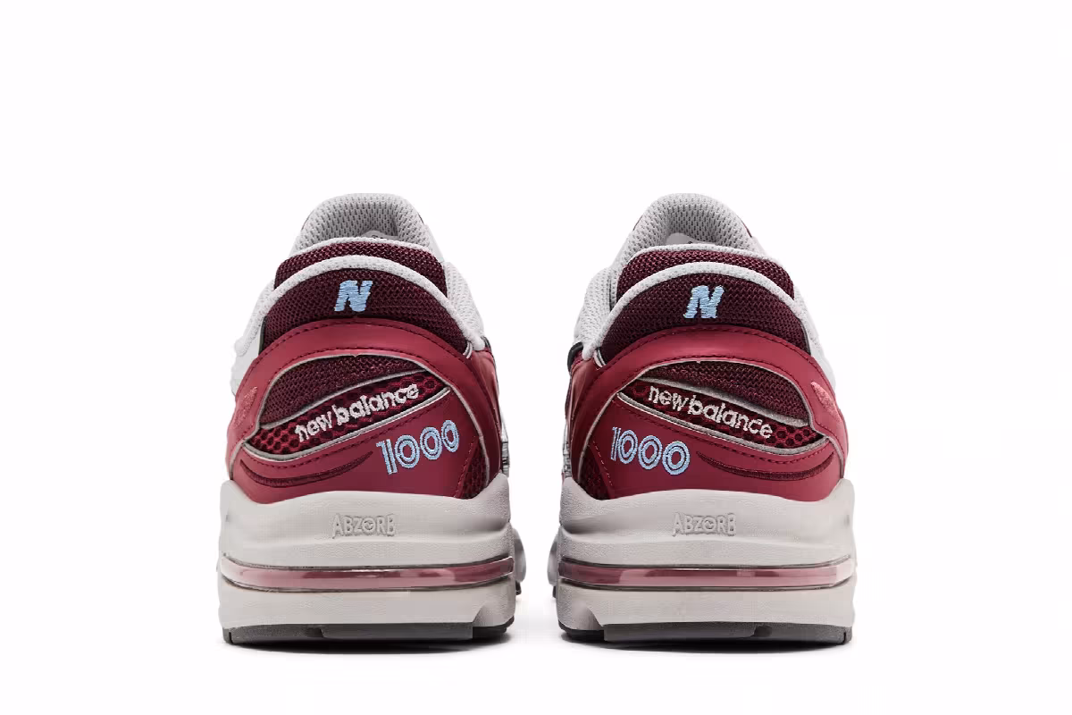 New Balance 1000 Monarch Burgundy, view 7