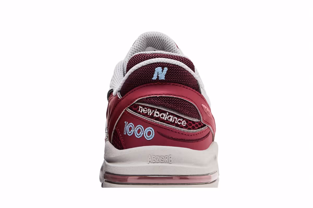 New Balance 1000 Monarch Burgundy, view 8