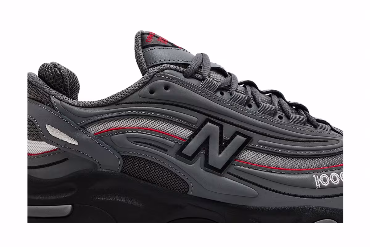 New Balance 1000 Grey Red, view 3