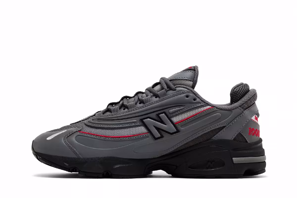 New Balance 1000 Grey Red, view 4