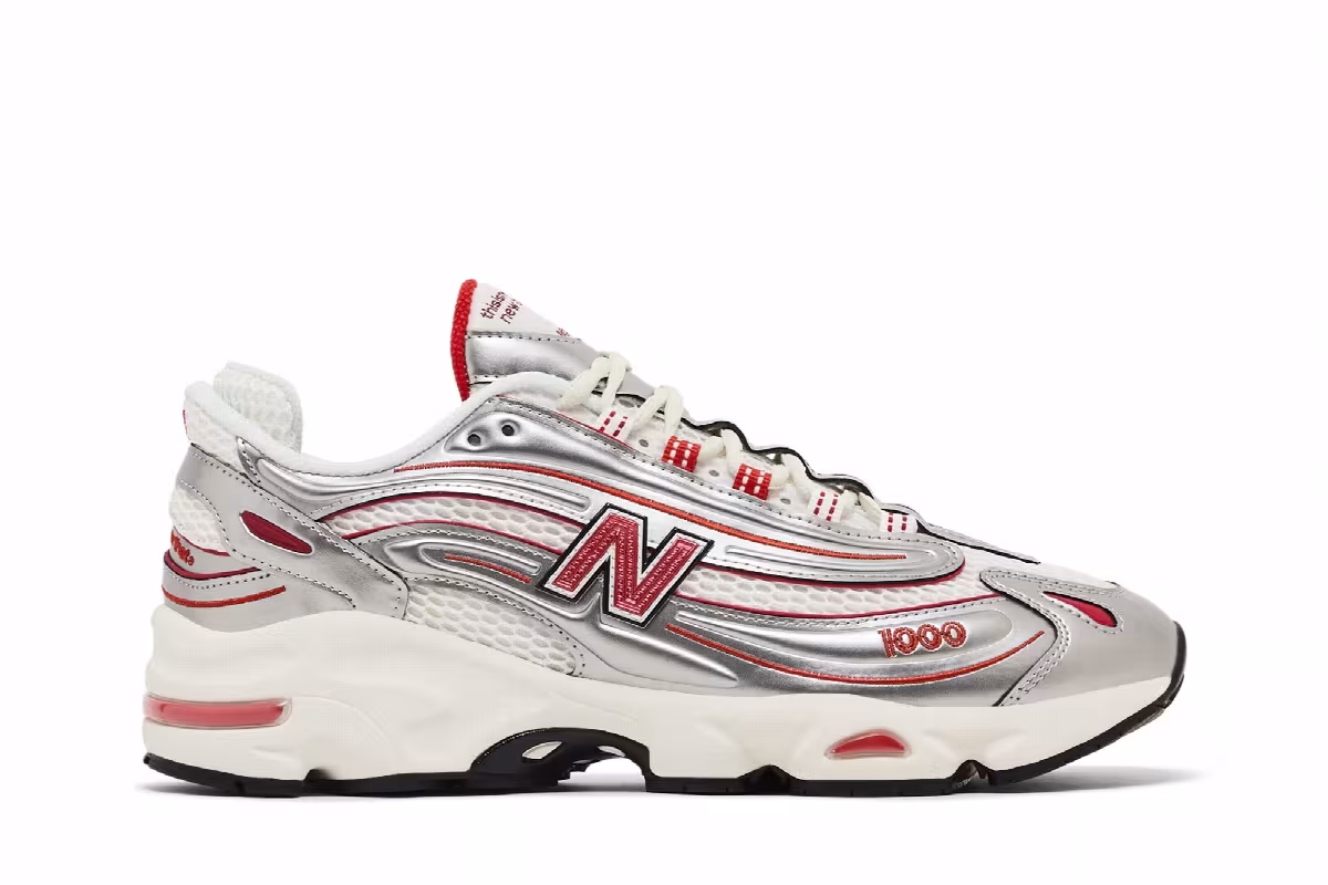 thisisneverthat x New Balance 1000 Silver Valiant Poppy, view 2