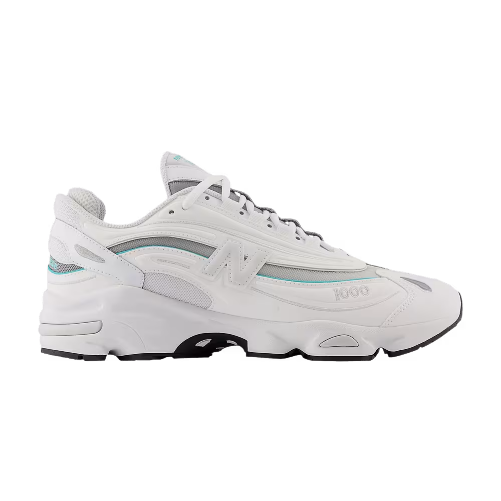 New Balance 1000 White Aqua