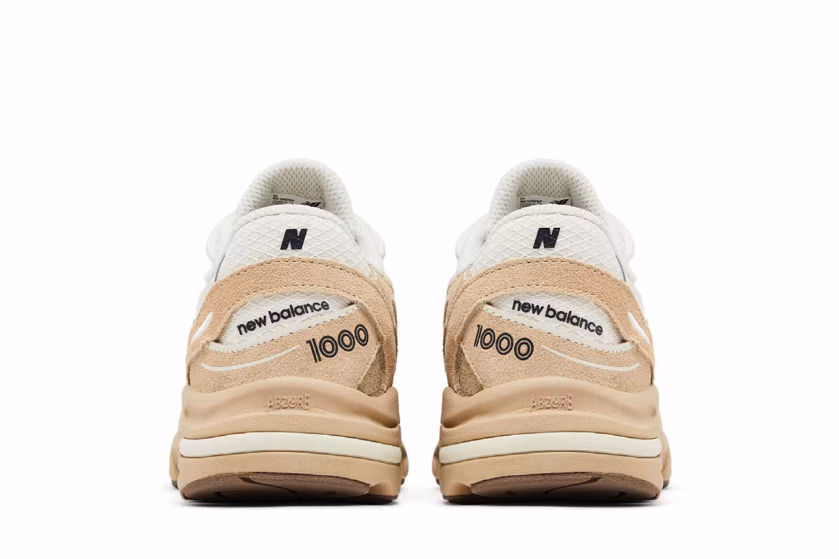 New Balance 1000 Big Kid Parchment, view 7
