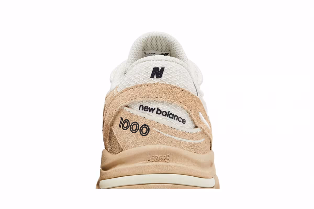 New Balance 1000 Big Kid Parchment, view 8