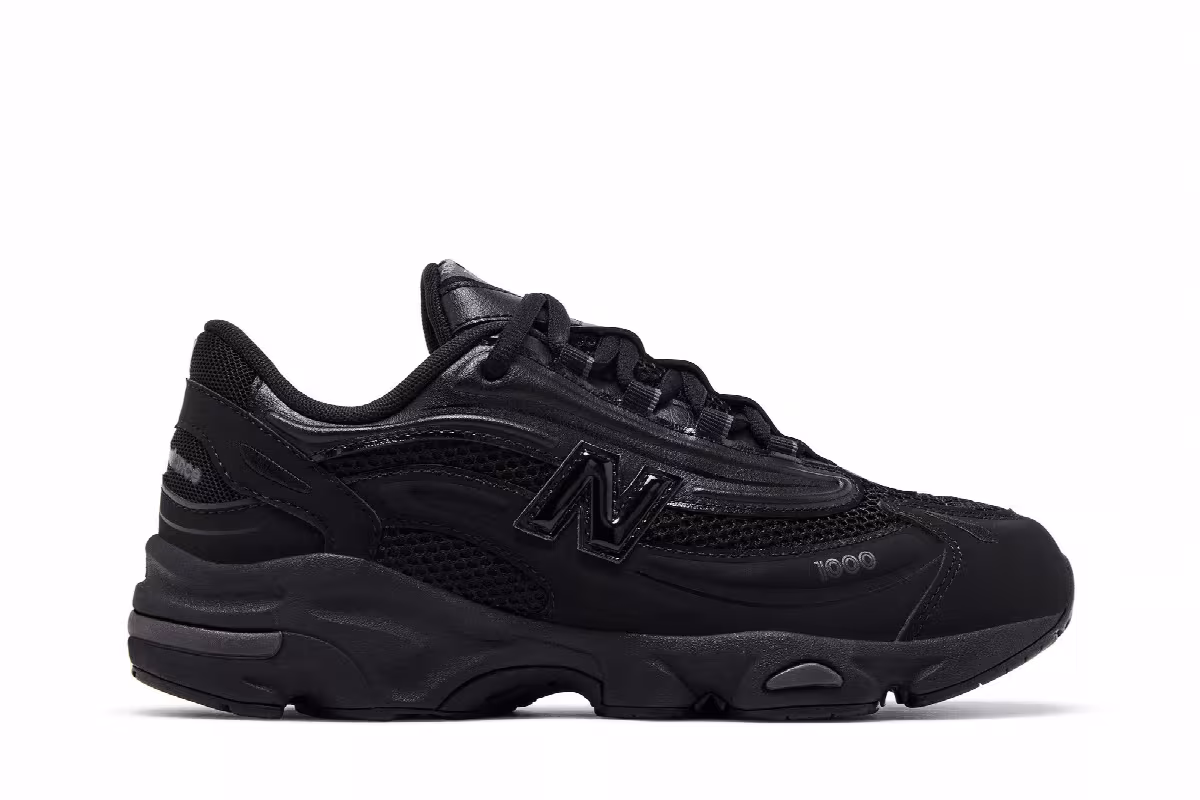 New Balance 1000 Little Kid Black, view 2