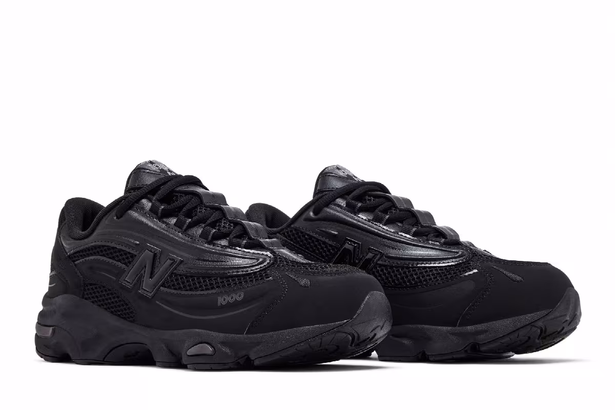 New Balance 1000 Little Kid Black, view 9