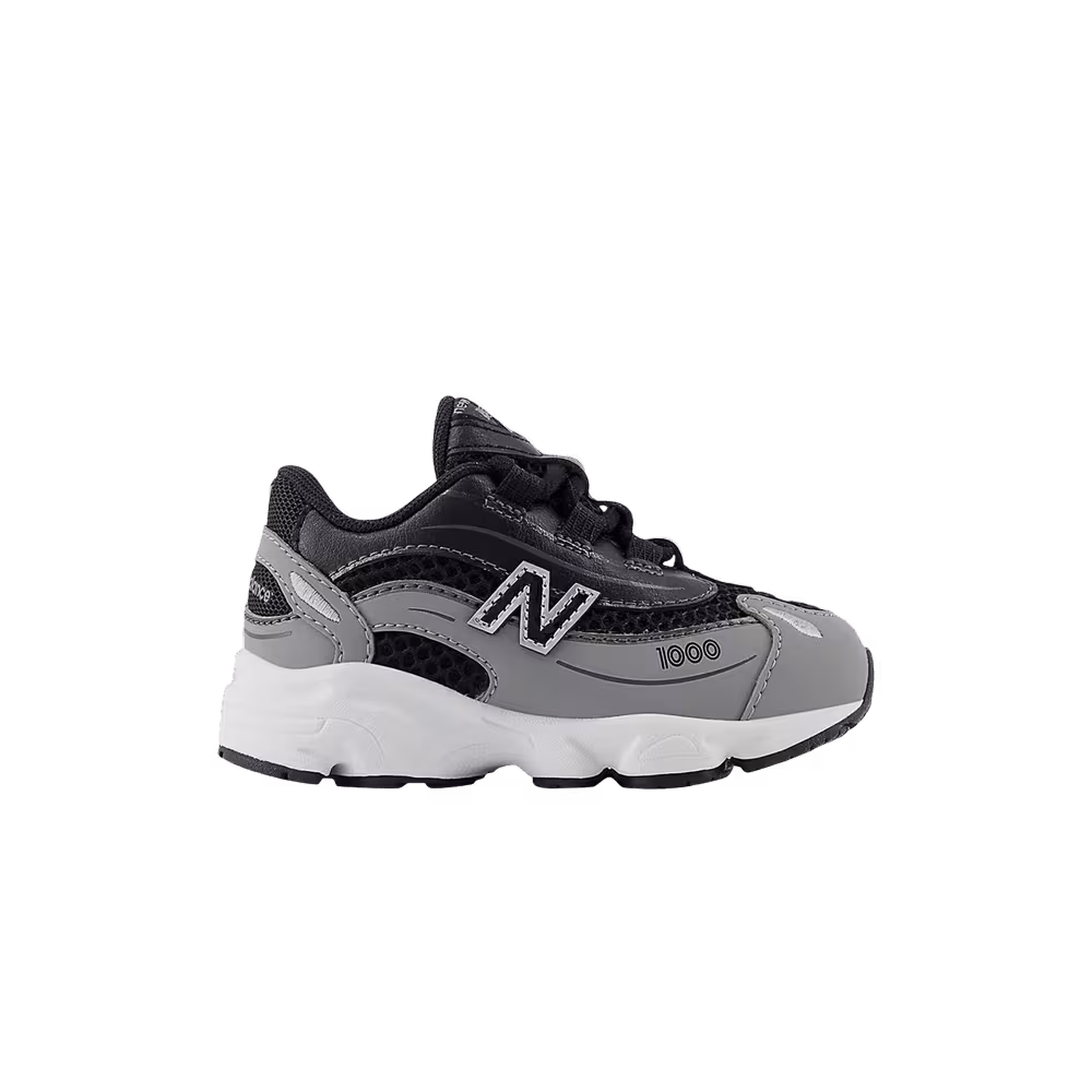 New Balance 1000 Bungee Lace Toddler Slate Grey Black