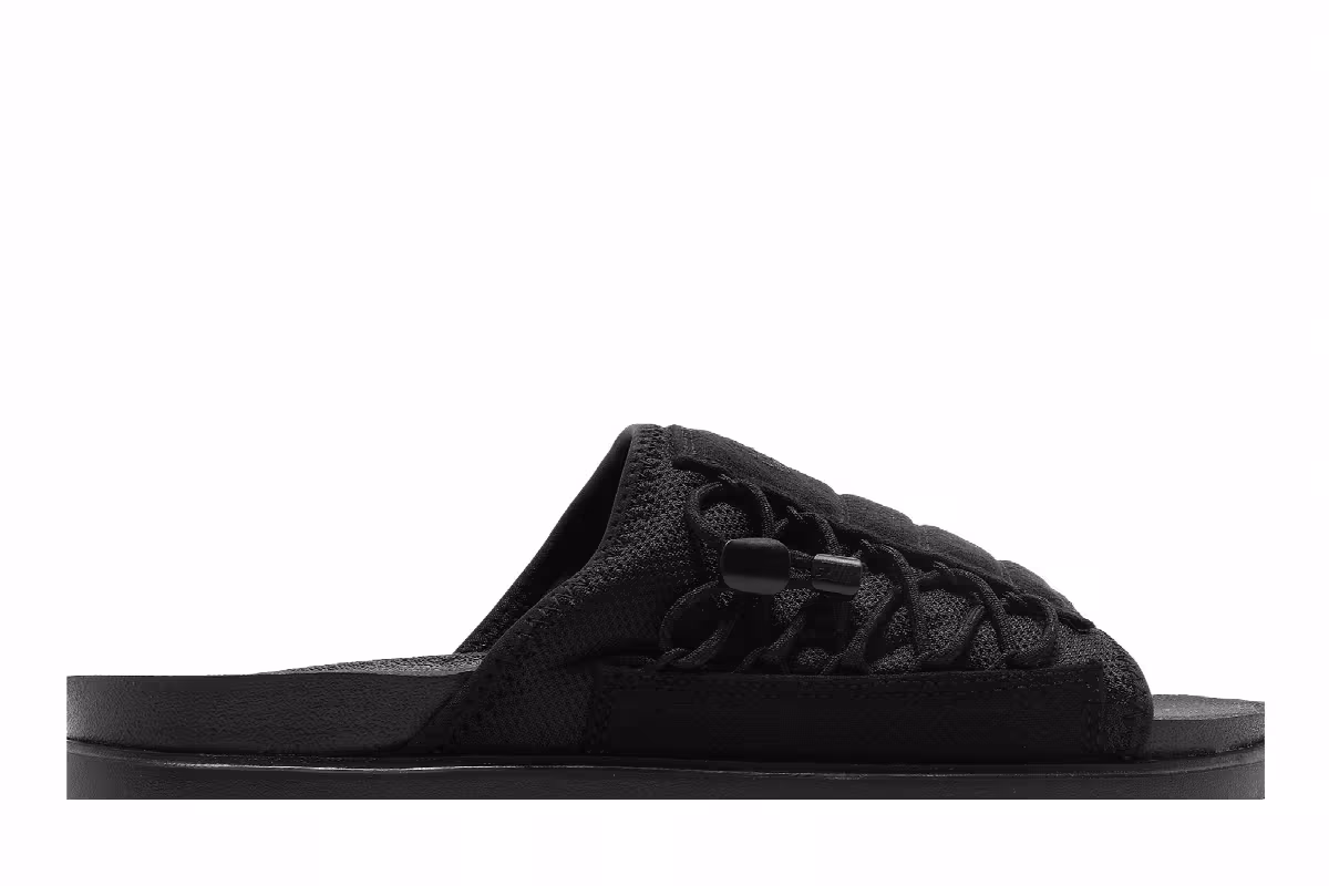 Nike Asuna Slide Black, view 3