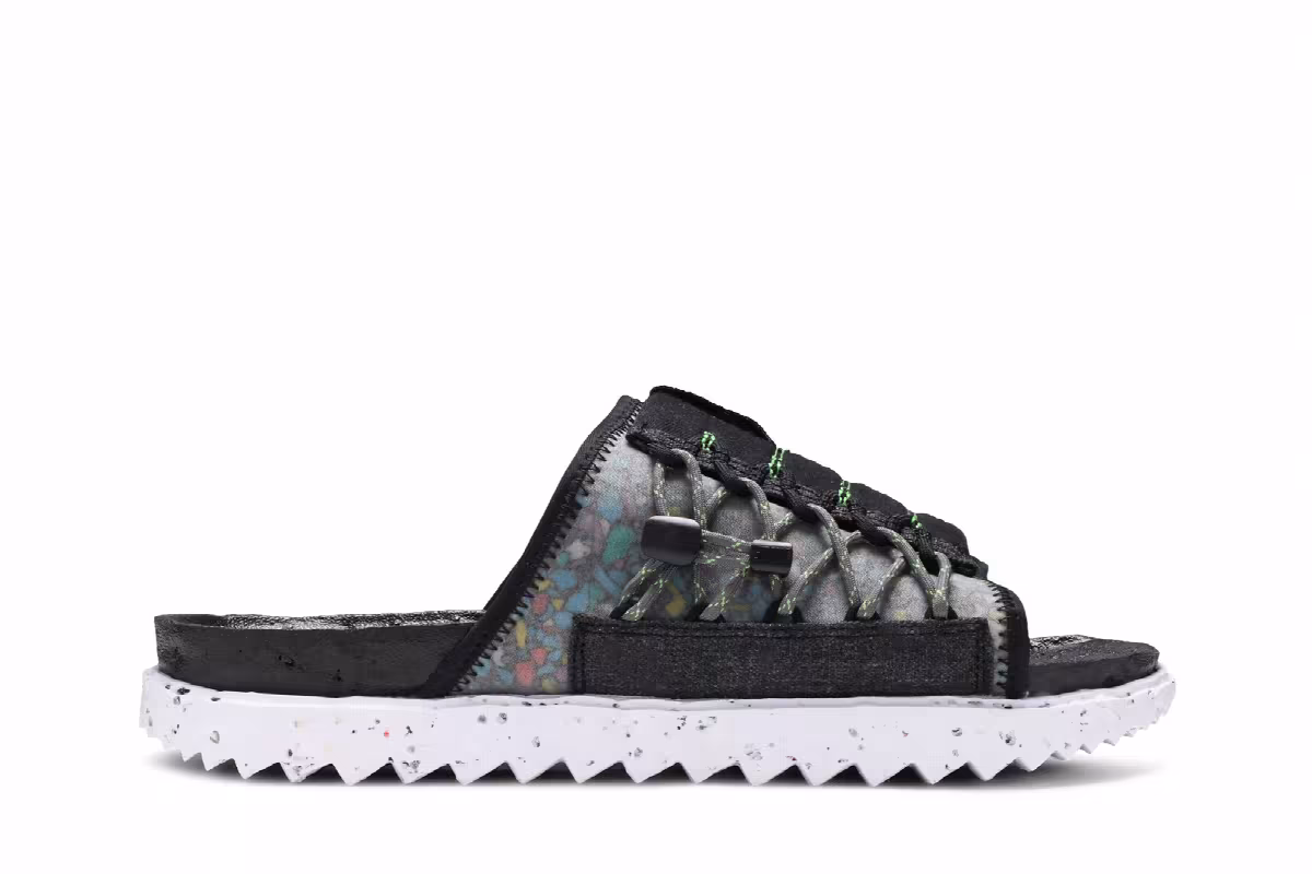 Nike Asuna Crater Slide Black, view 2