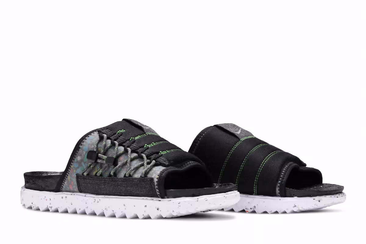 Nike Asuna Crater Slide Black, view 9