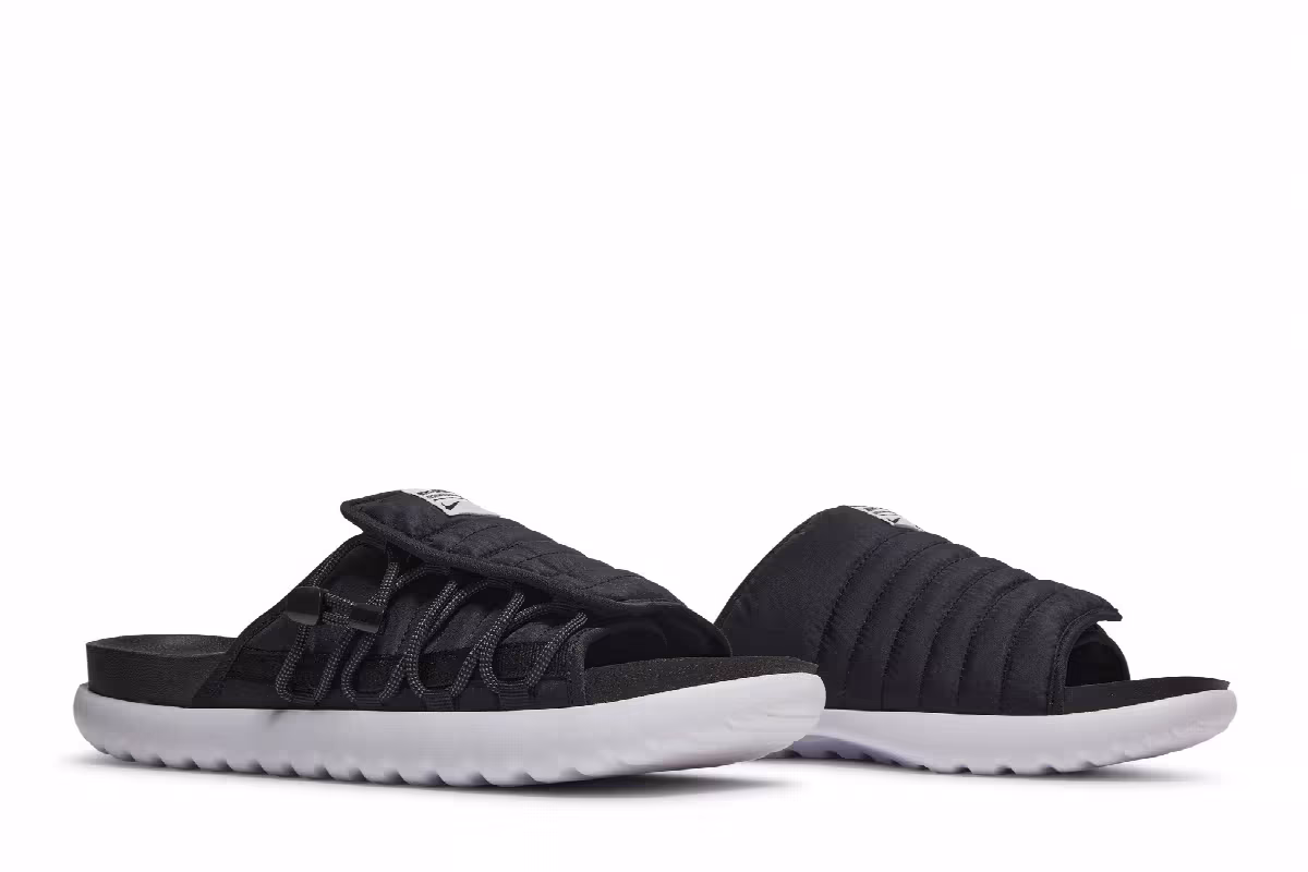 Nike Asuna 2 Slide Black White, view 9