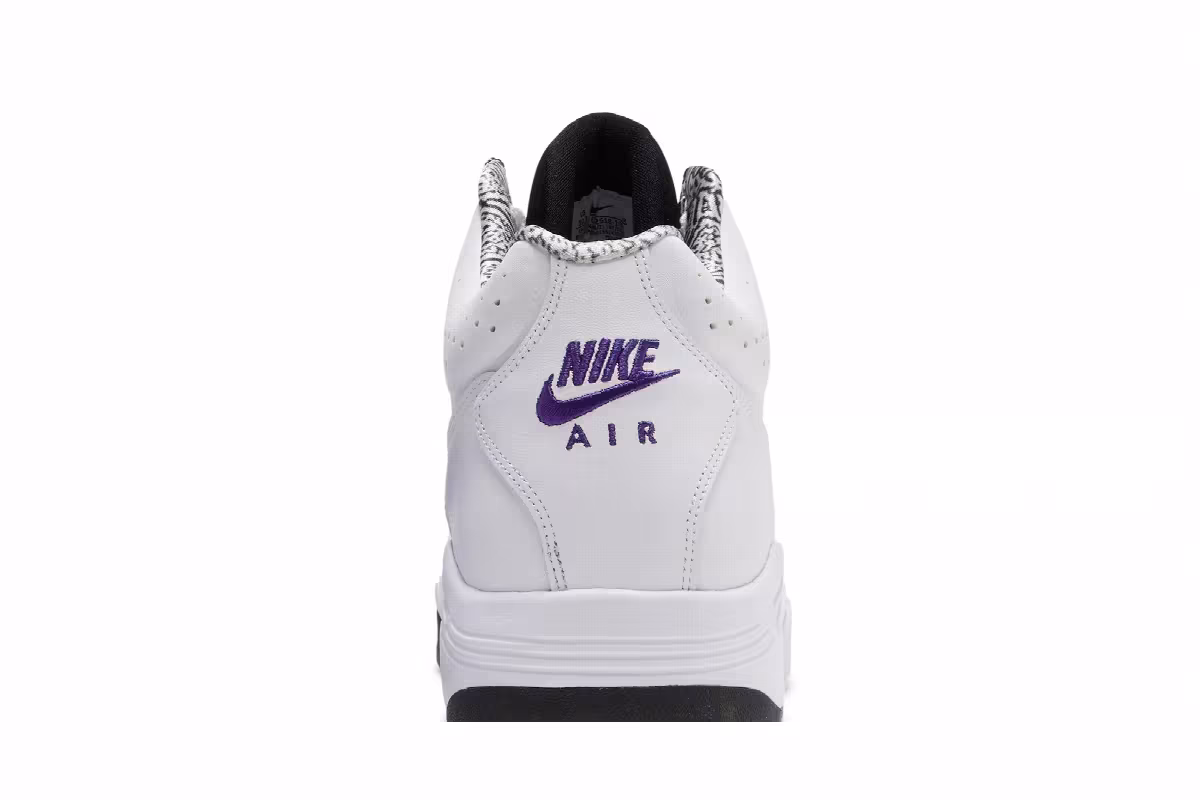 Nike Air Flight Lite Mid White Black 2021, view 8