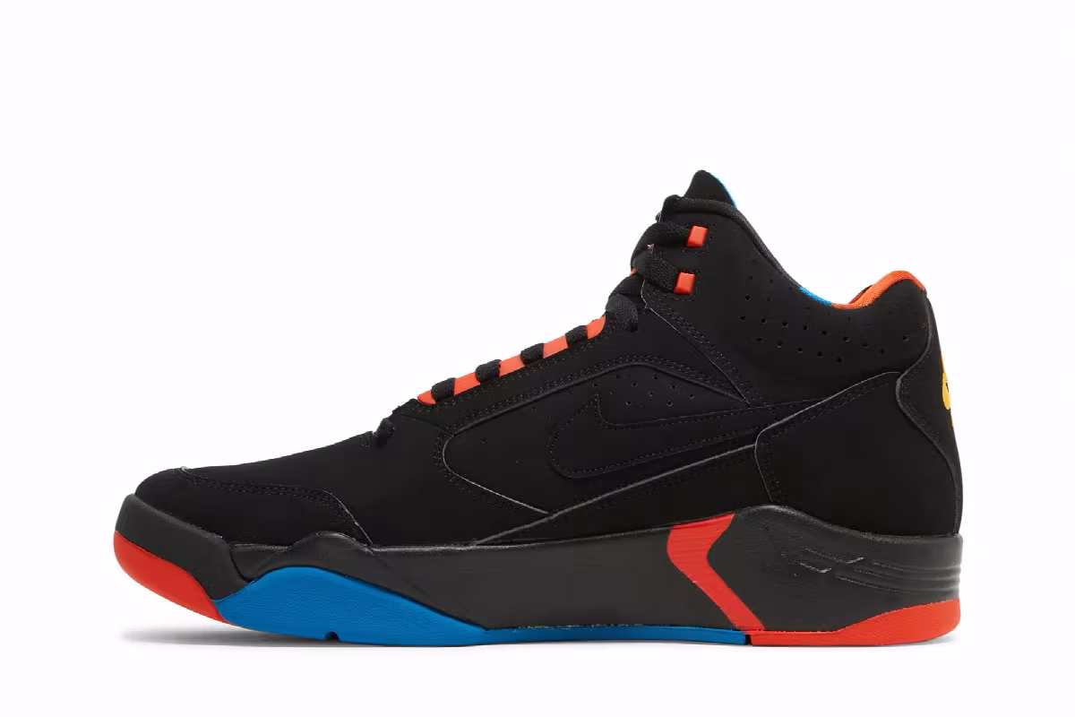 Nike Air Flight Lite Mid Black Team Orange, view 4