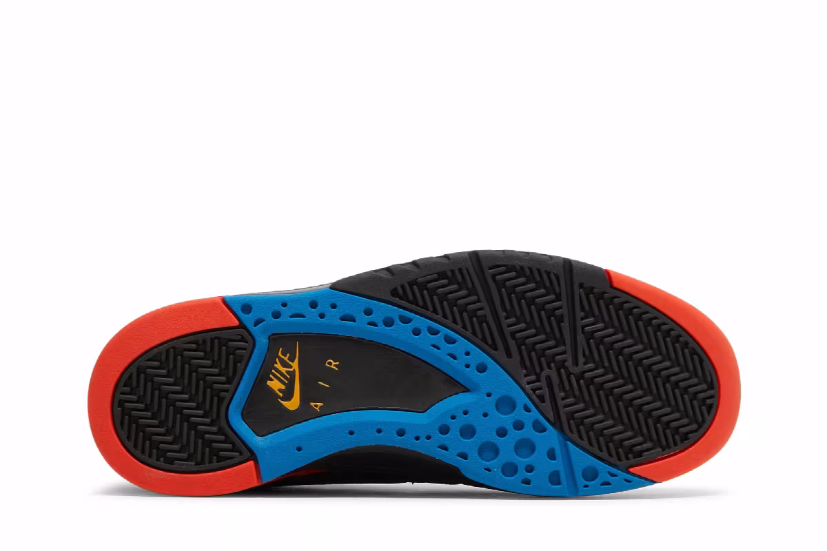Nike Air Flight Lite Mid Black Team Orange, view 5