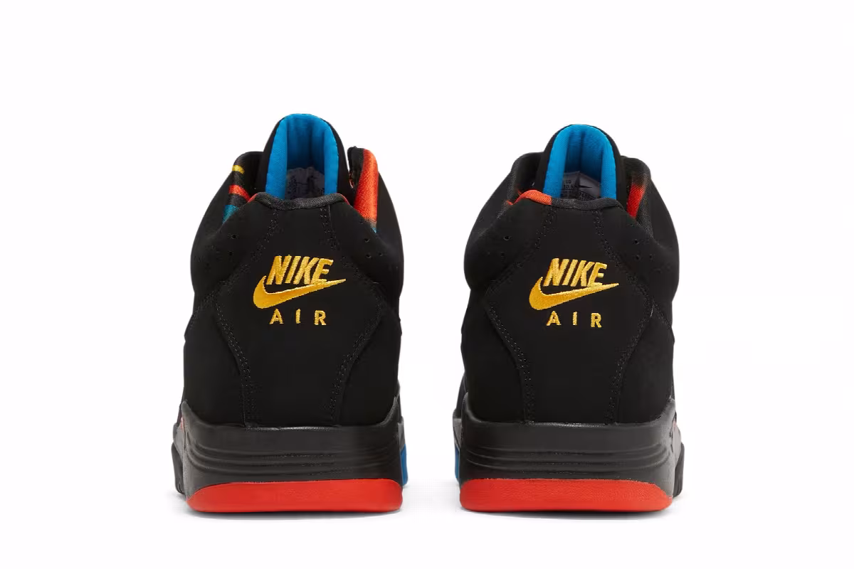 Nike Air Flight Lite Mid Black Team Orange, view 7