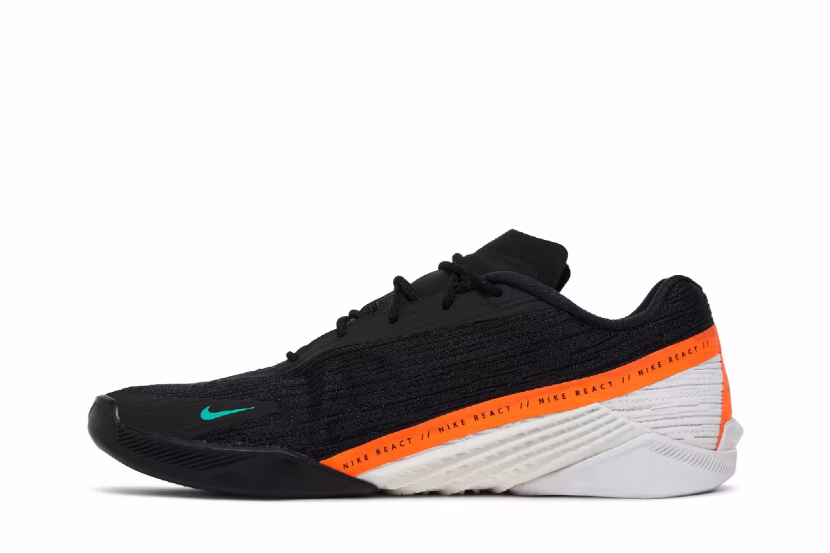 Nike React Metcon Turbo Black Total Orange, view 4