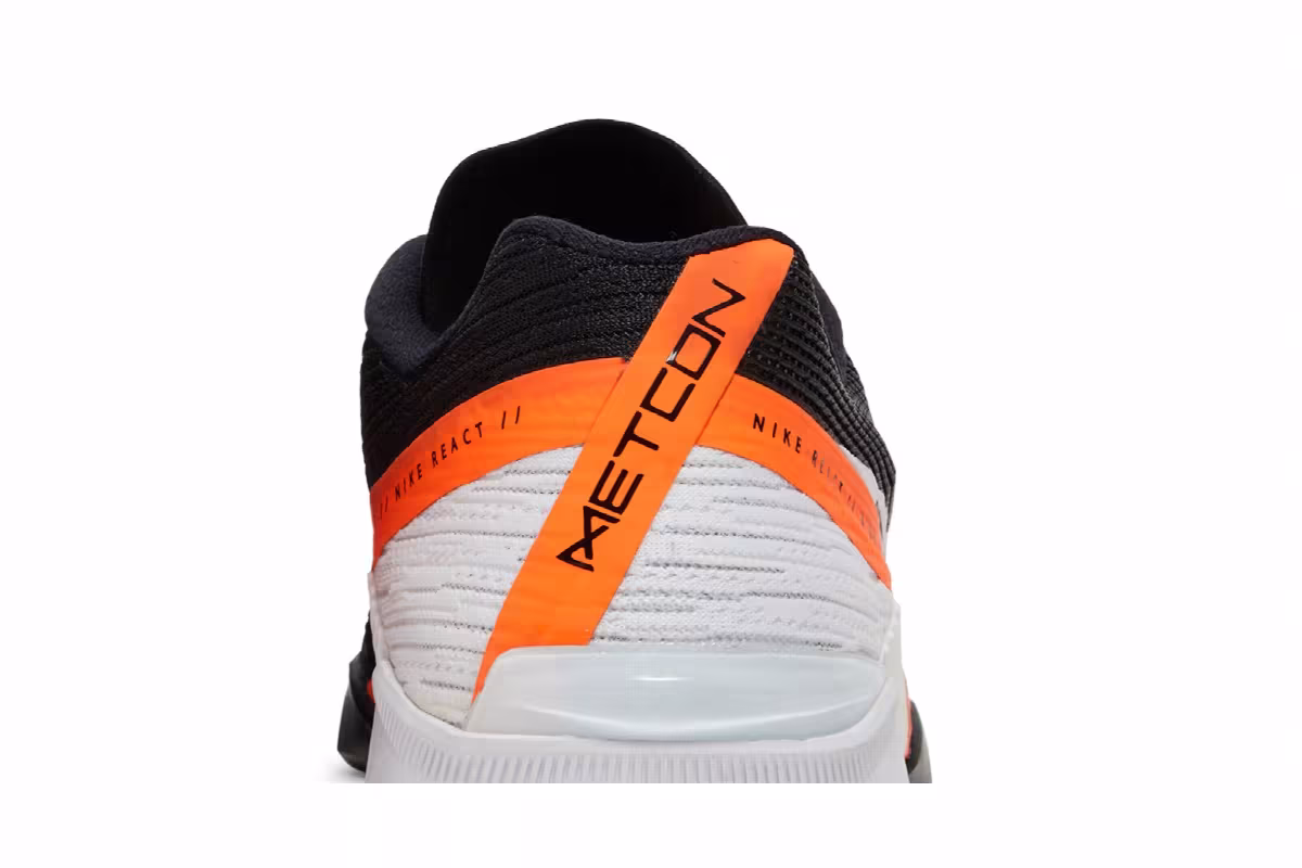 Nike React Metcon Turbo Black Total Orange, view 8