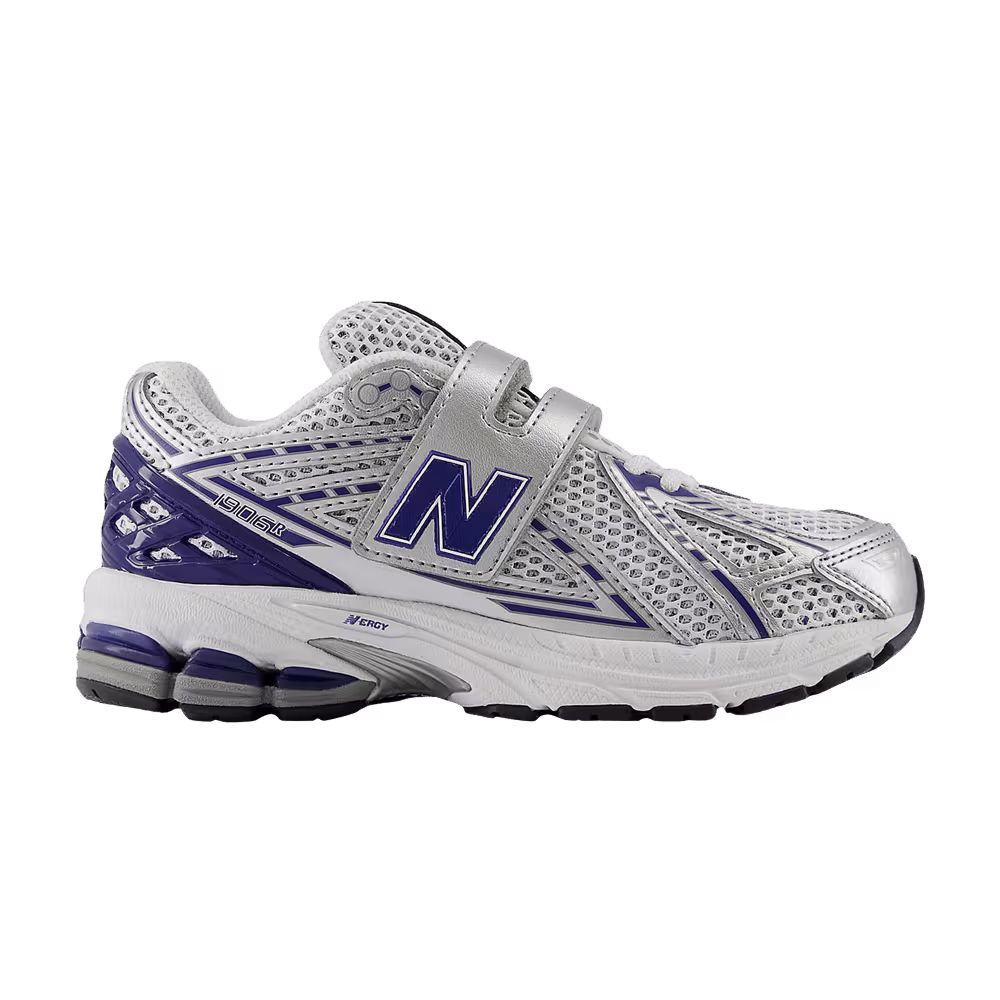New Balance 1906R Hook & Loop Little Kid Wide Metallic Silver Dark Indigo