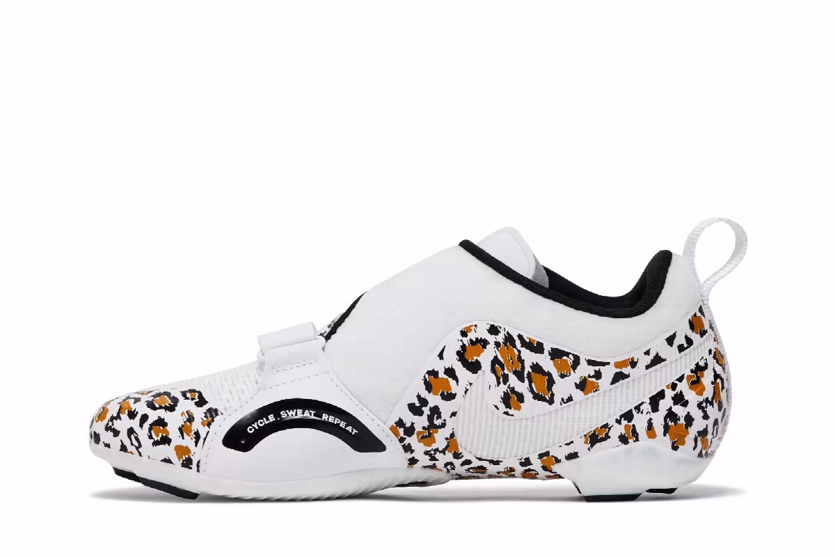 Nike Women's SuperRep Cycle Leopard, view 4
