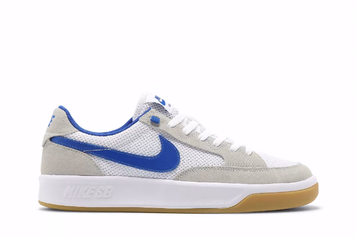 Nike Adversary SB White Hyper Royal, view 2