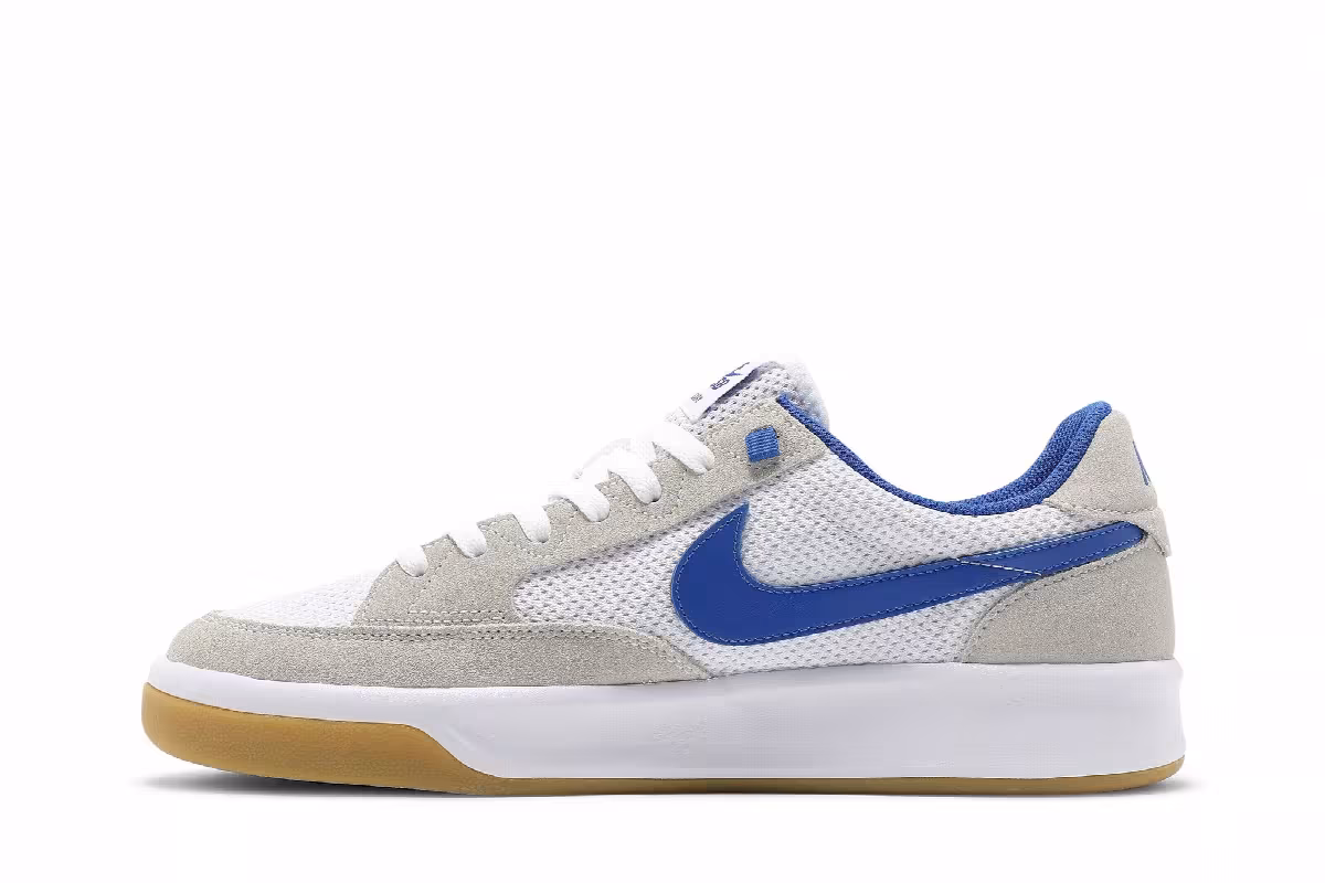 Nike Adversary SB White Hyper Royal, view 4