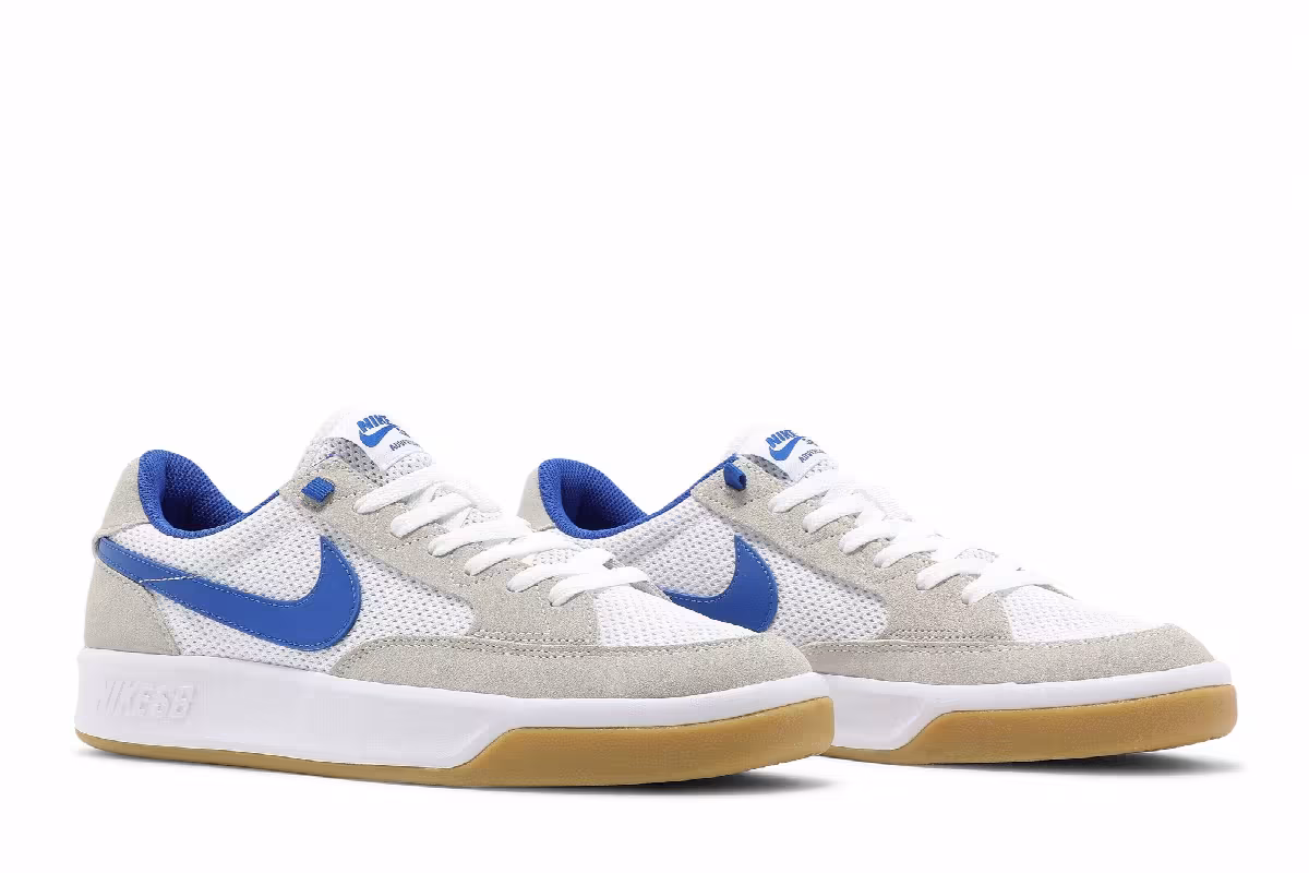 Nike Adversary SB White Hyper Royal, view 9