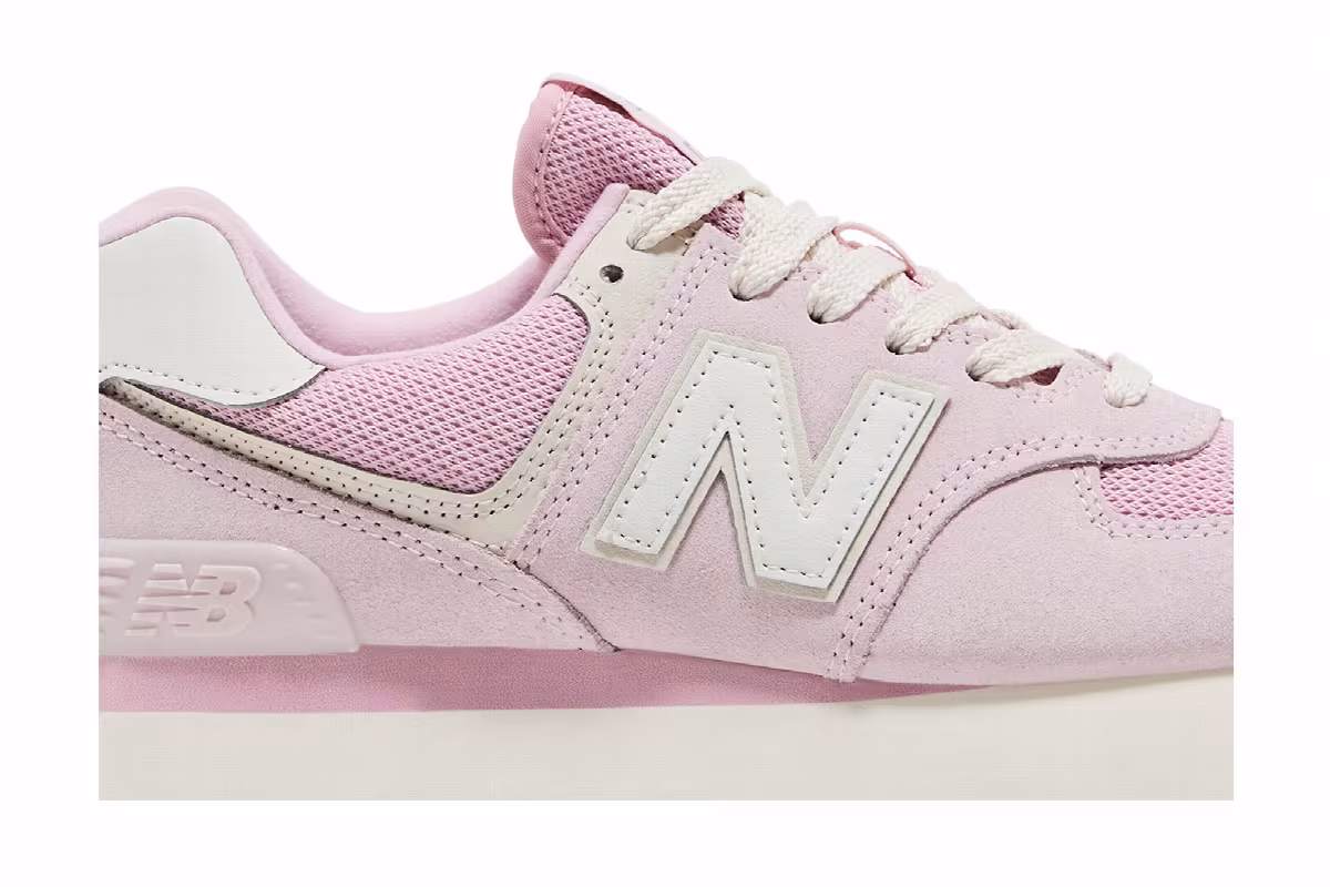 New Balance Women's 574+ Mid Century Pink, view 3