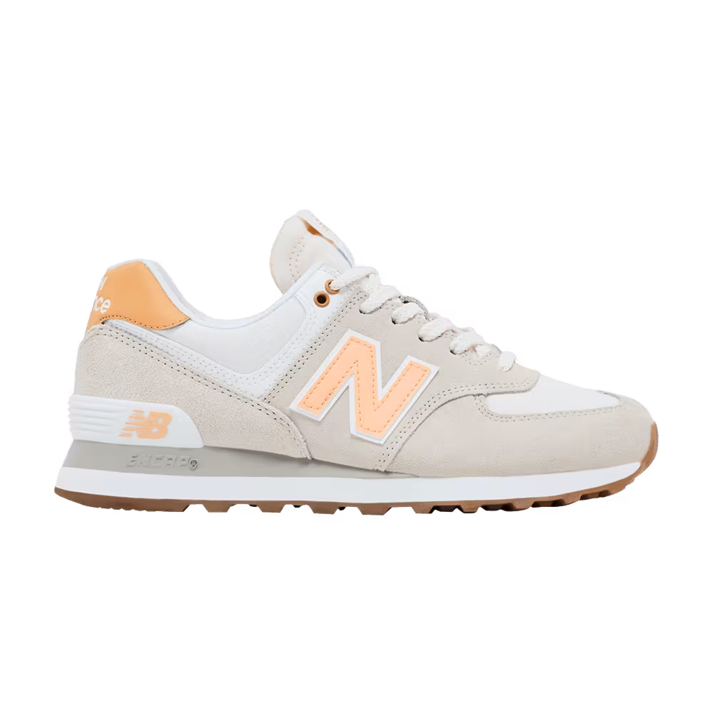 New Balance Women's 574 Timberwolf Alpha Orange