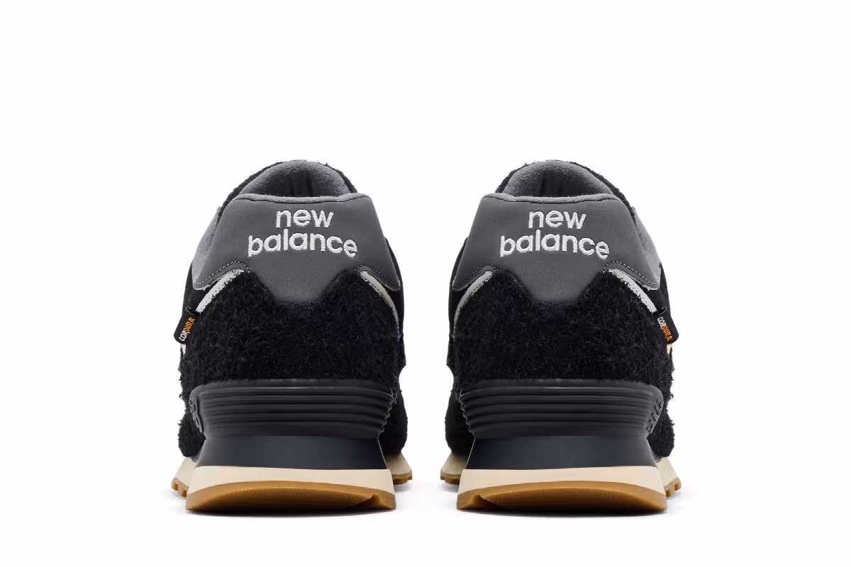 New Balance 574 Black Cordura Suede, view 7