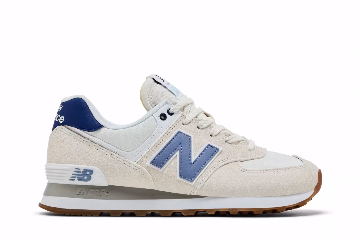 New Balance Women's 574 Linen Indigo, view 2