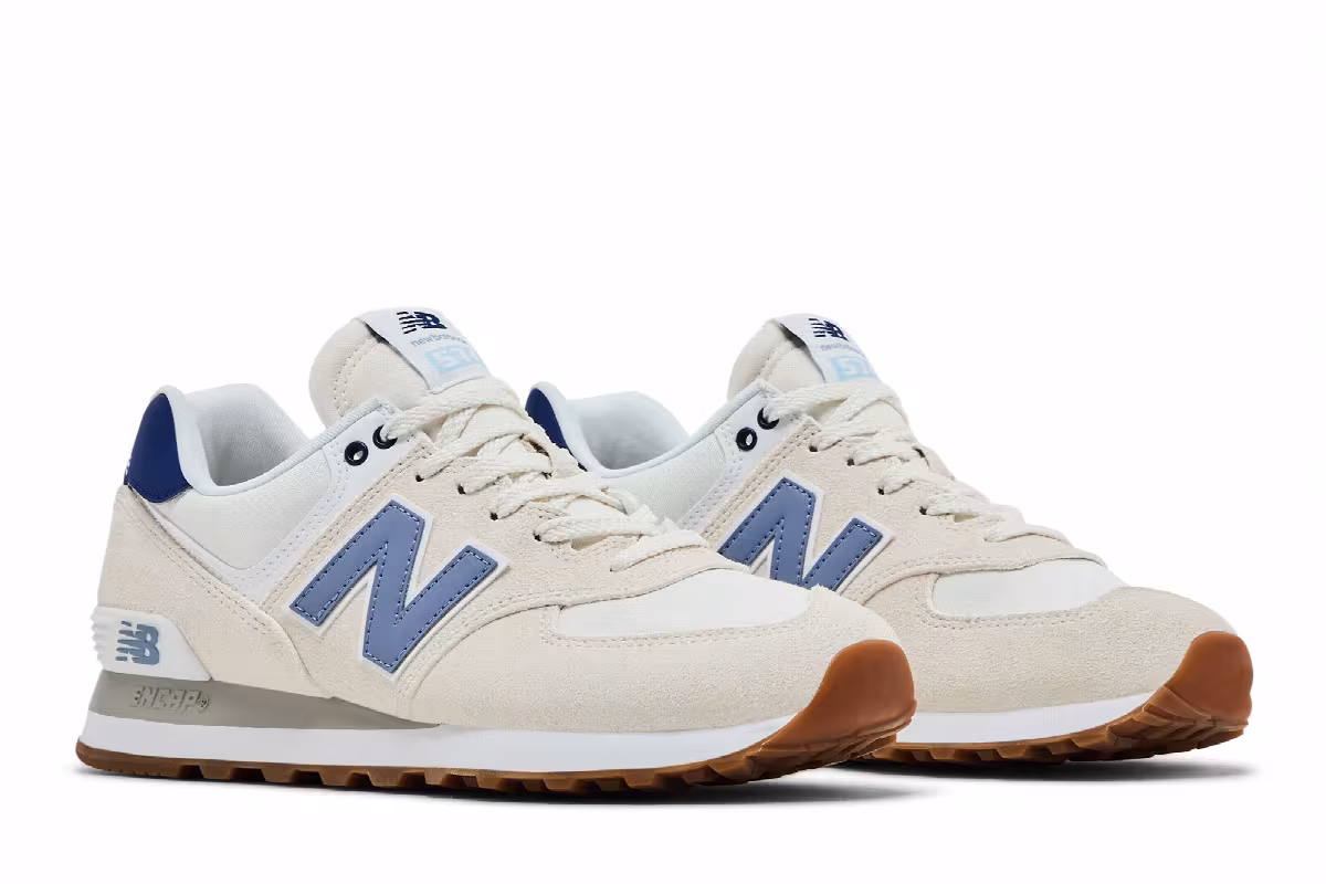 New Balance Women's 574 Linen Indigo, view 9