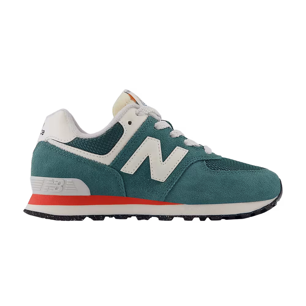 New Balance 574 Little Kid New Spruce Blast Red