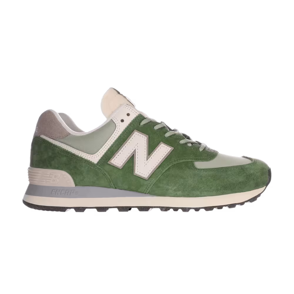 New Balance 574 Dark Alpine Green Garter Snake