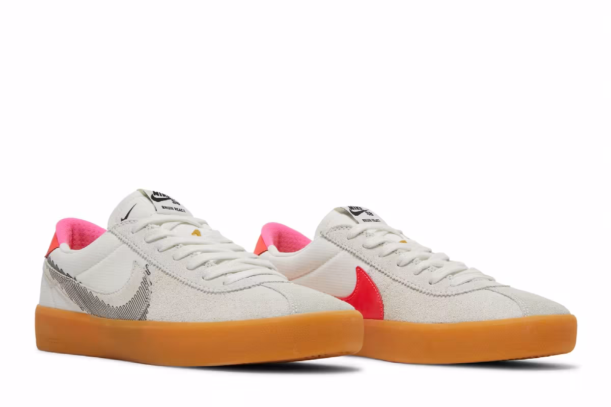 Nike Bruin React T SB Rawdacious - Summit White, view 9