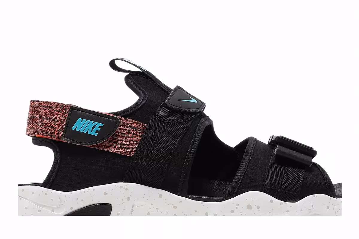 Nike Canyon Sandal Black Turf Orange, view 3