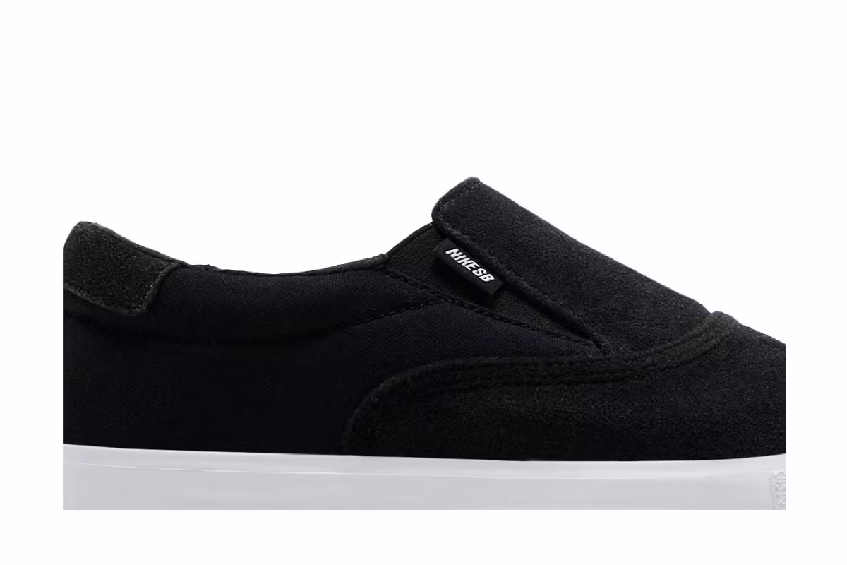 Nike Zoom Verona Slip SB Black White, view 3