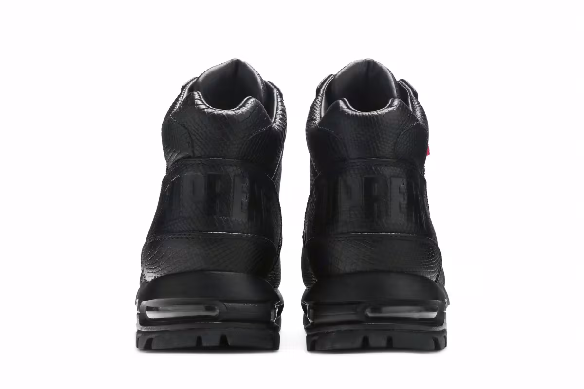 Supreme x Nike Air Max Goadome Black Snakeskin, view 7