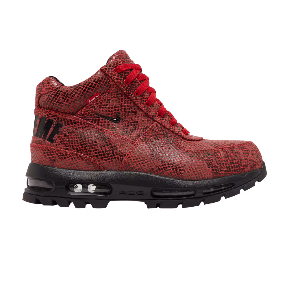 Supreme x Nike Air Max Goadome Red Snakeskin