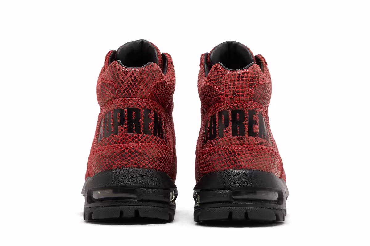 Supreme x Nike Air Max Goadome Red Snakeskin, view 7