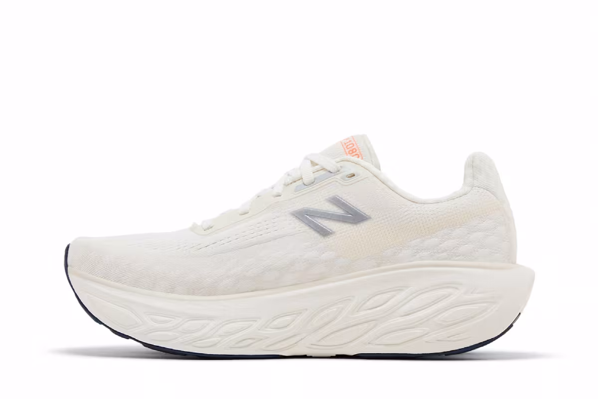New Balance Women's Fresh Foam X 1080v14 Sea Salt Vintage Indigo, view 4