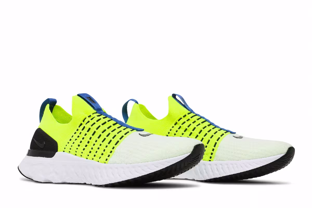 Nike React Phantom Run Flyknit 2 White Yellow, view 9