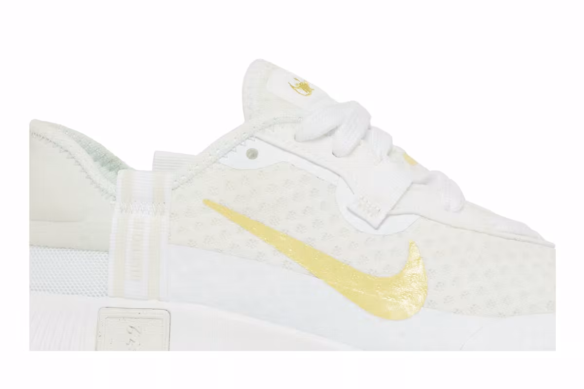 Nike Women's Reposto White Saturn Gold, view 3