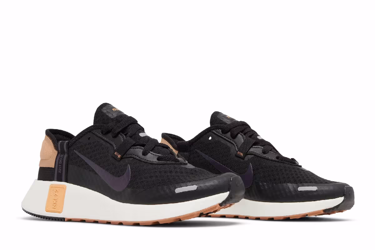 Nike Women's Reposto Black Light Cognac, view 9