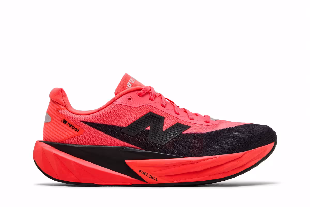New Balance FuelCell Rebel v5 Urgent Red, view 2