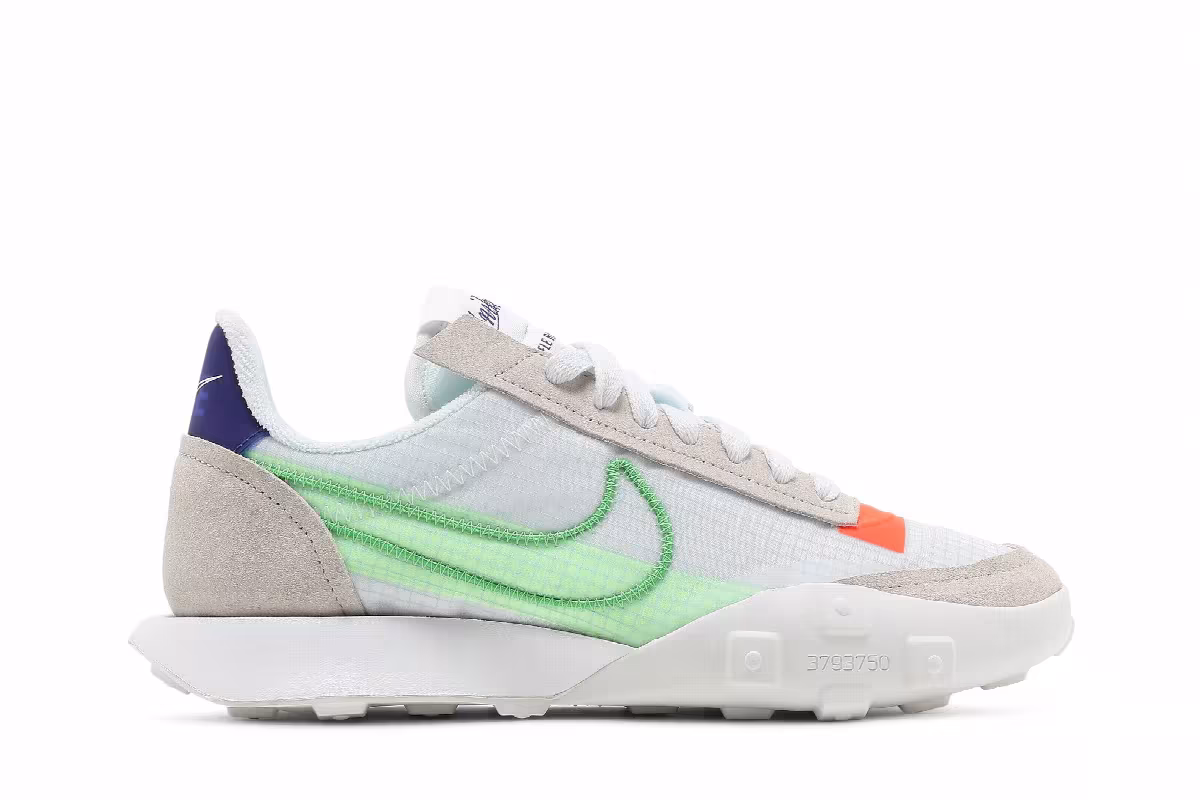 Nike Women's Waffle Racer 2X Desert Sand Mean Green, view 2