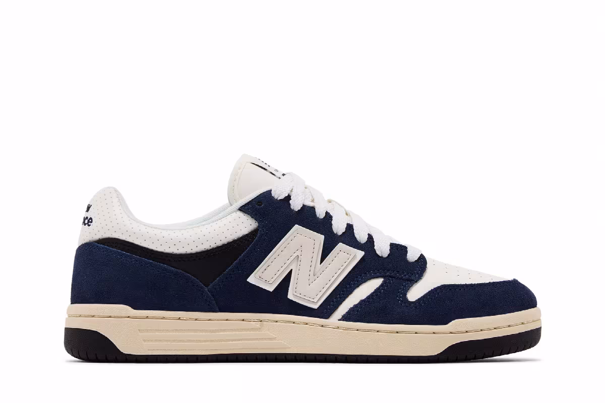 New Balance 480 Navy Sea Salt, view 2