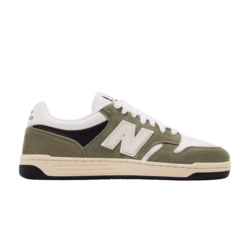 New Balance 480 Dark Olivine Sea Salt