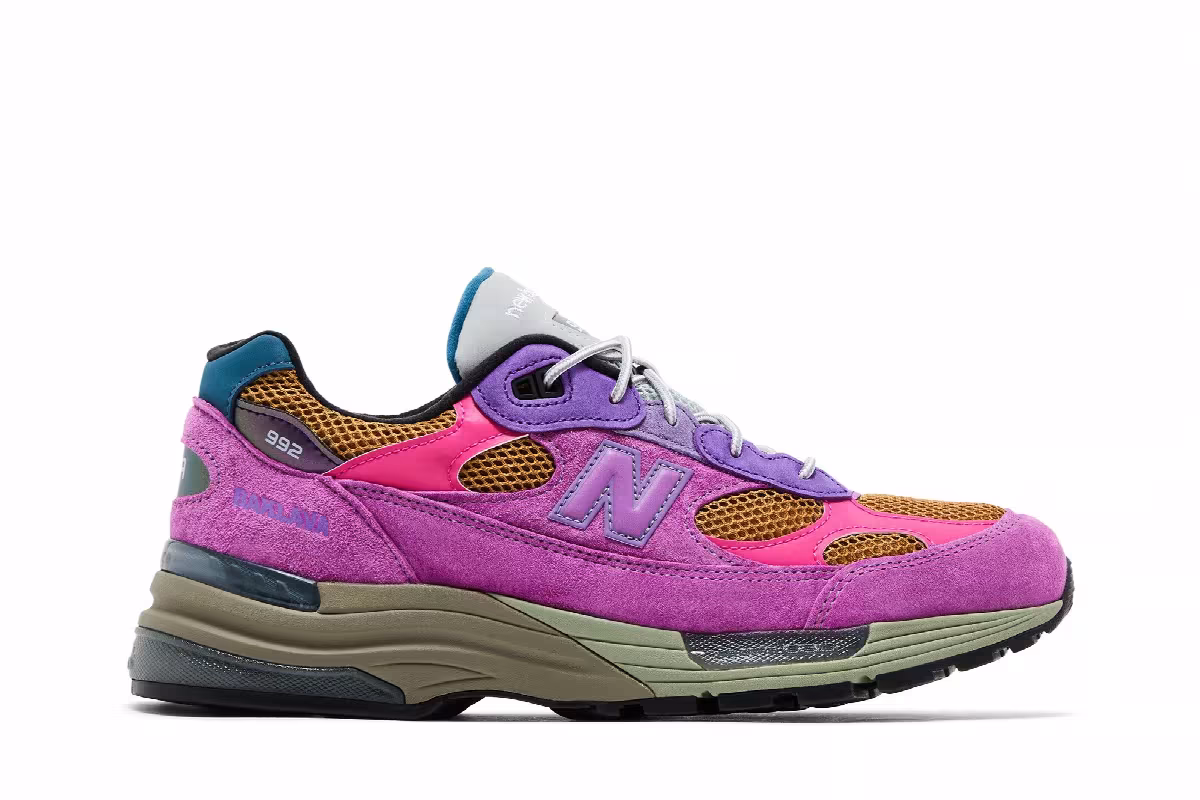 Action Bronson x New Balance 992 Made in USA Digitalis Purpurea, view 2