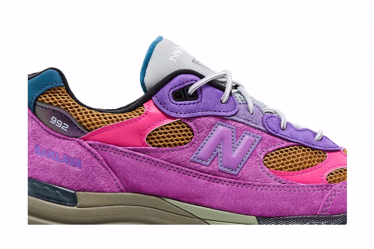 Action Bronson x New Balance 992 Made in USA Digitalis Purpurea, view 3